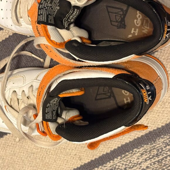 NIKE AIR FORCE 1 MID "I GOT NEXT" White Orange Black SZ 9 DV2134-100 Swoosh '22 - Picture 2 of 6